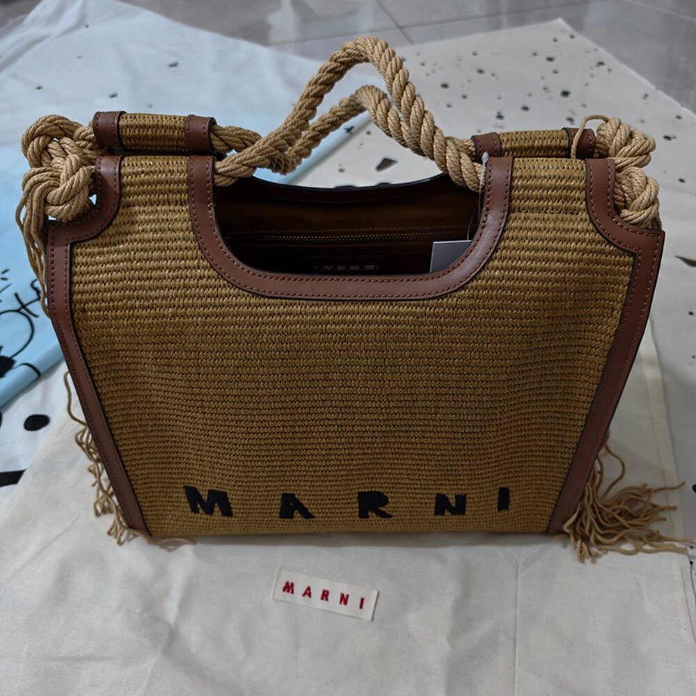 Marni Woven Tote Bag